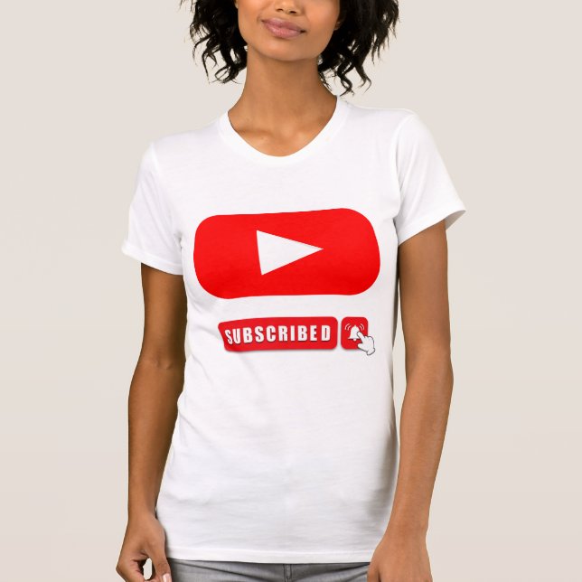 Camiseta Design do logotipo do YouTube (Frente)