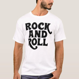 Camiseta Design do logotipo Rock and Roll Music