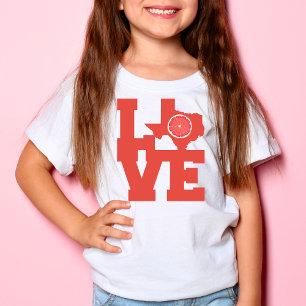 Camiseta Design do Mapa de Gráficos Vermelhos do Texas