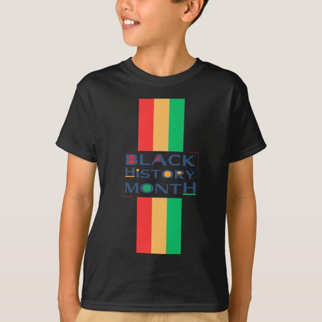 Camiseta Design do Mês do Histórico Preto (Frente)