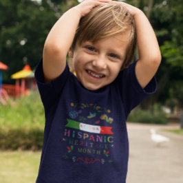 CAMISETA DESIGN DO MÊS DO PATRIMÔNIO HISPÂNICO NACIONAL