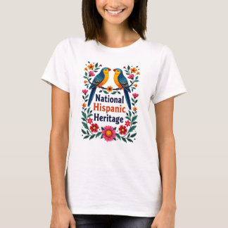 Camiseta Design do Mês do Patrimônio Nacional Hispânico