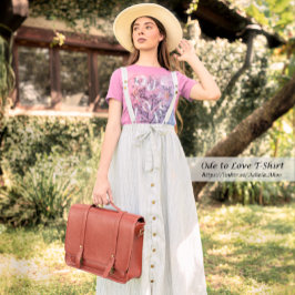 Camiseta - design do Ode to Love da Poeta Adiela A