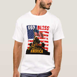 Camiseta Design do Orgulho Americano Patriota da América de