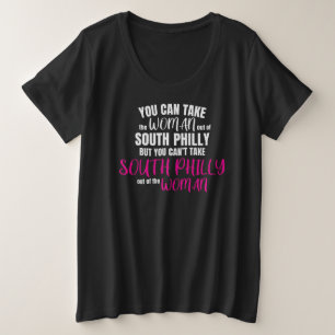 Camiseta Design do Orgulho da Mulher do Sul da Filadélfia