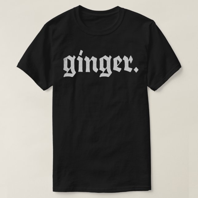 Camiseta Design do Orgulho de Ruivas Ginger (Frente do Design)