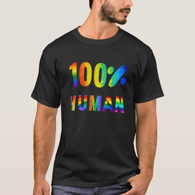 Camiseta design do Orgulho Humano 100 (Frente)