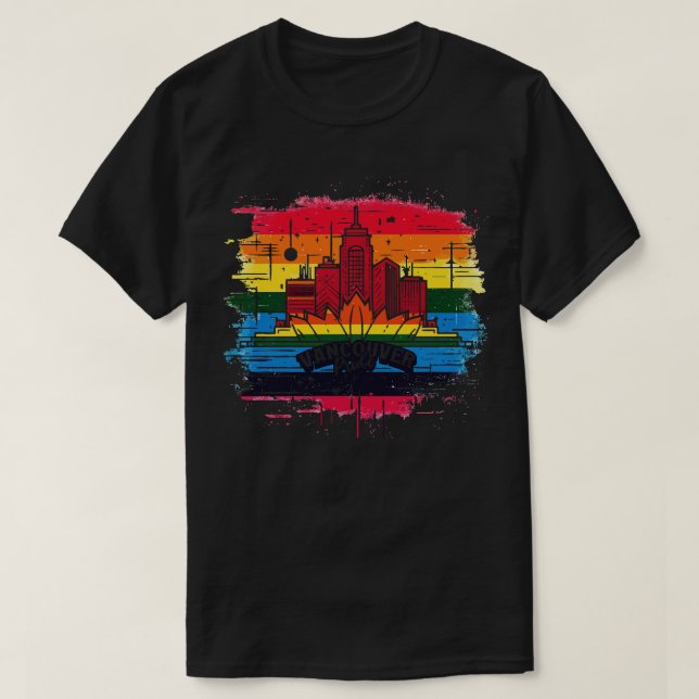Camiseta Design do Orgulho Vancouver (Frente do Design)