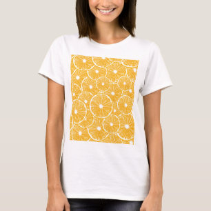 Camiseta Design do padrão das fatias laranja