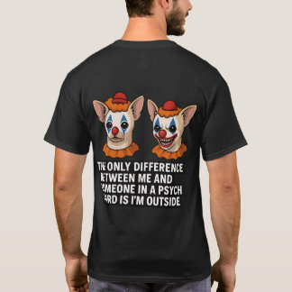 Camiseta Design do Palhaço Psycho Chihuahua