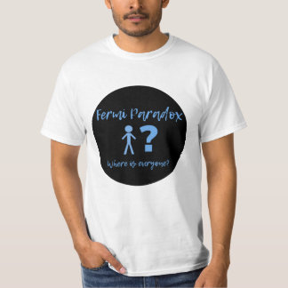 Camiseta design do Paradoxo Fermi