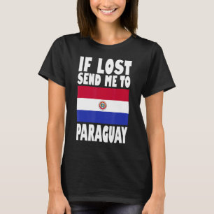 Camiseta Design do Paraguai Se perdido me envie para o Para