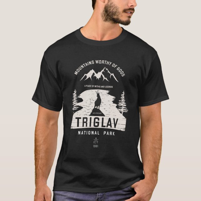 Camiseta Design do Parque Nacional de Triglav (Frente)