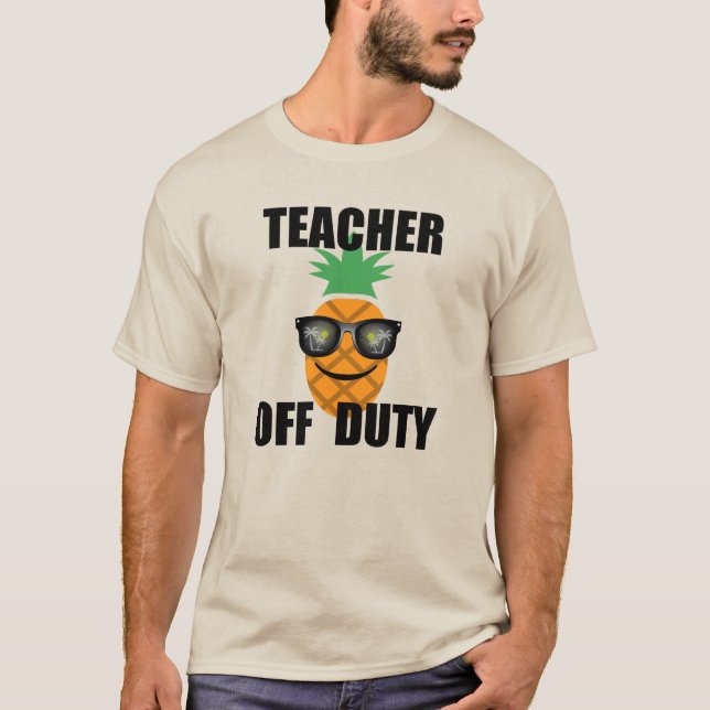 Camiseta Design do professor de serviço - Camisa-T básica d (Frente)