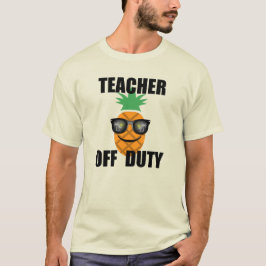 Camiseta Design do professor de serviço - Camisa-T básica d