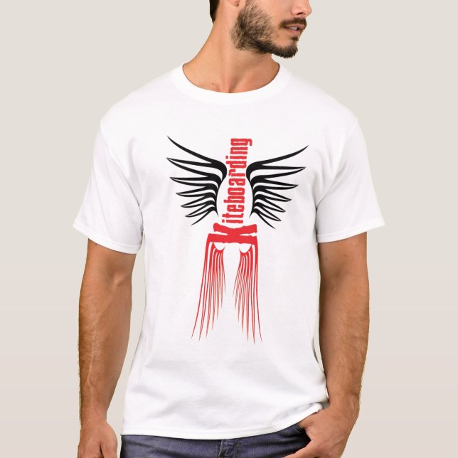 Camiseta Design do T de Kiteboarding (Frente)