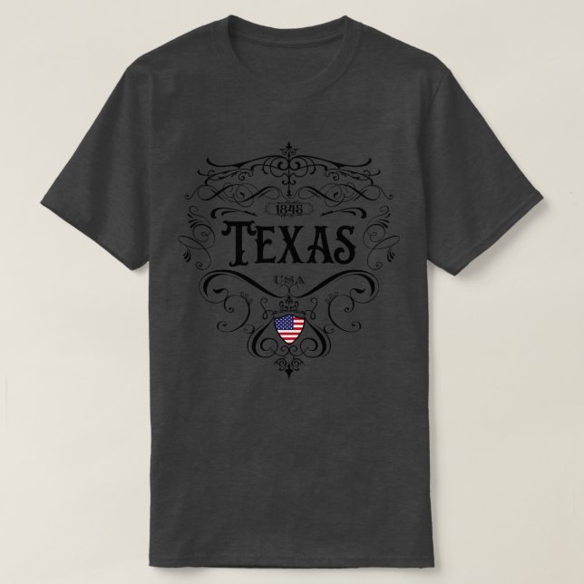 Camiseta Design do Texas Vintage (Frente do Design)