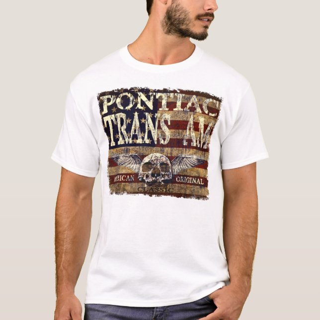 Camiseta Design do transporte Am de Pontiac contra a (Frente)