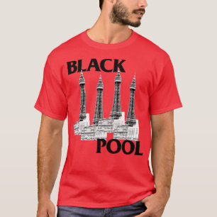 Camiseta Design do tributo de bandeira negra do Blackpool
