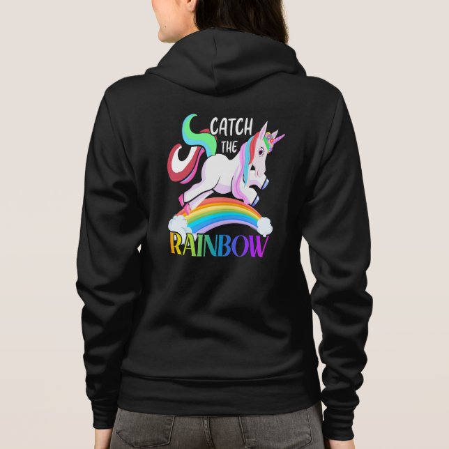 Camiseta Design do Unicórnio do Arco-íris (Verso)