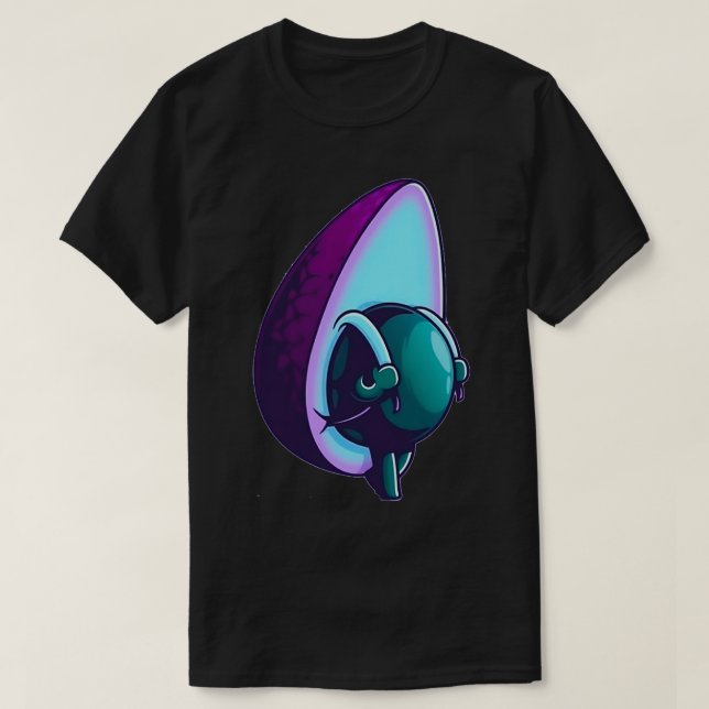 Camiseta design do viajante do abacate (Frente do Design)