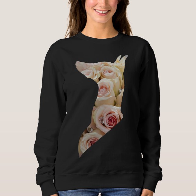 Camiseta Design Doberman Flower Para Proprietários De Dober (Frente)