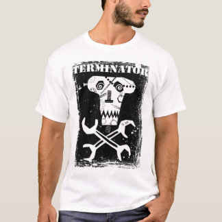 Camiseta design dos crânios do terminal