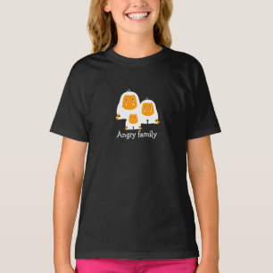 Camiseta design dos Macacos da família irritada