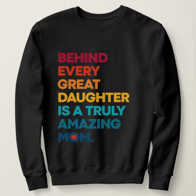 Camiseta Design Elegante para o Mães Day Sweatshirt (Frente do Design)