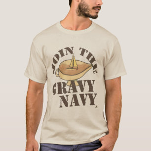 Camiseta Design engraçada de Comida de Marinho com gravidad