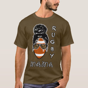 Camiseta Design engraçada para amantes Rugby e mãe
