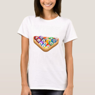 Camiseta Design Engraçada Para Homens Mulheres Bilhar Sobre