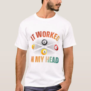Camiseta Design Engraçada Para Homens Mulheres Bilhar Sobre