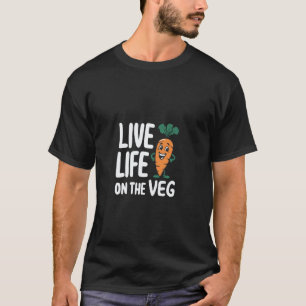 Camiseta Design engraçado à base de plantas, cenoura com Sl
