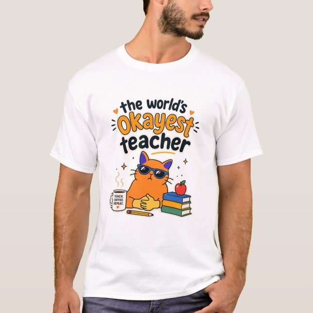 Camiseta Design engraçado de apreciação de professor (Frente)
