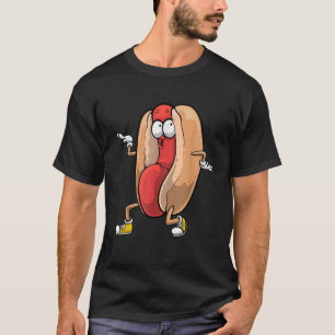 Camiseta Design Engraçado De Cachorro Quente Para Crianças