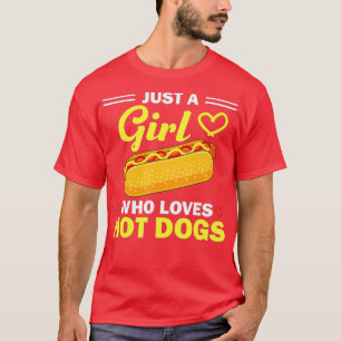 Camiseta Design Engraçado De Cachorro Quente Para Mulheres