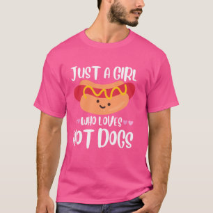 Camiseta Design Engraçado De Cachorro Quente Para Mulheres 