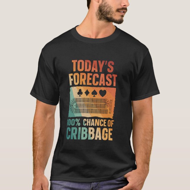 Camiseta Design Engraçado de Cribbage para Homens Mulheres  (Frente)