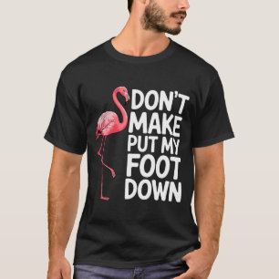 Camiseta Design Engraçado de Flamingo Para Homens Mulheres