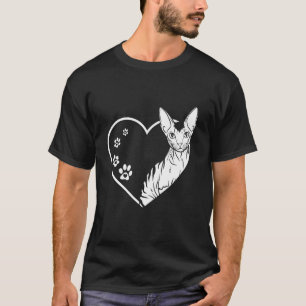 Camiseta Design engraçado de gato duende Devon Rex para ama