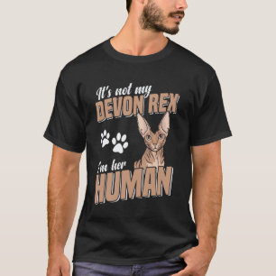 Camiseta Design engraçado de gato duende Devon Rex para ama
