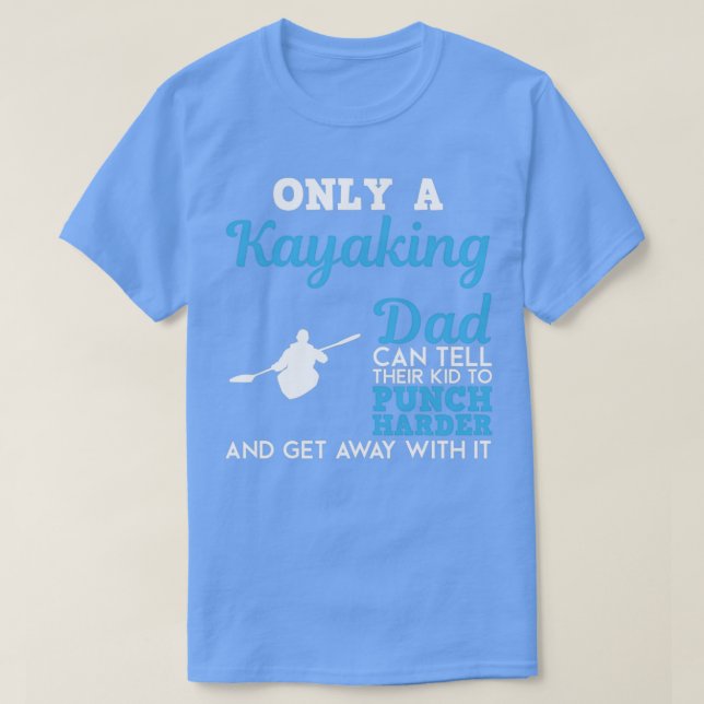 Camiseta Design Engraçado De Kayaking Pai Para Presente (4) (Frente do Design)