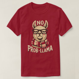 Camiseta design engraçado de lhama “Prob-Lhama”