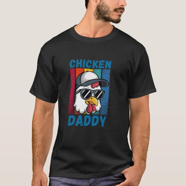 Camiseta Design Engraçado De Pai De Frango Para Pais (Frente)