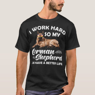 Camiseta Design engraçado de Pastor Alemão para homens, mul