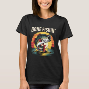Camiseta Design Engraçado de Pesca para Homens Mulheres Cri