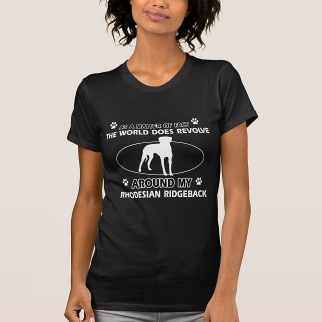 Camiseta design engraçado de RHODESIAN RIDGEBACK (Frente)