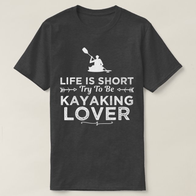 Camiseta Design Engraçado Do Kayaking Lover Para Presente ( (Frente do Design)