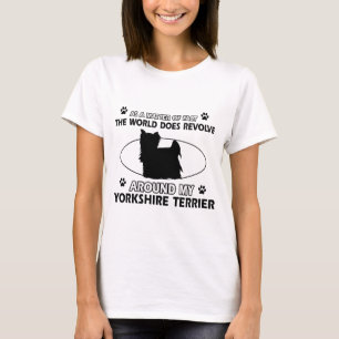 Camiseta Design engraçado do yorkshire terrier